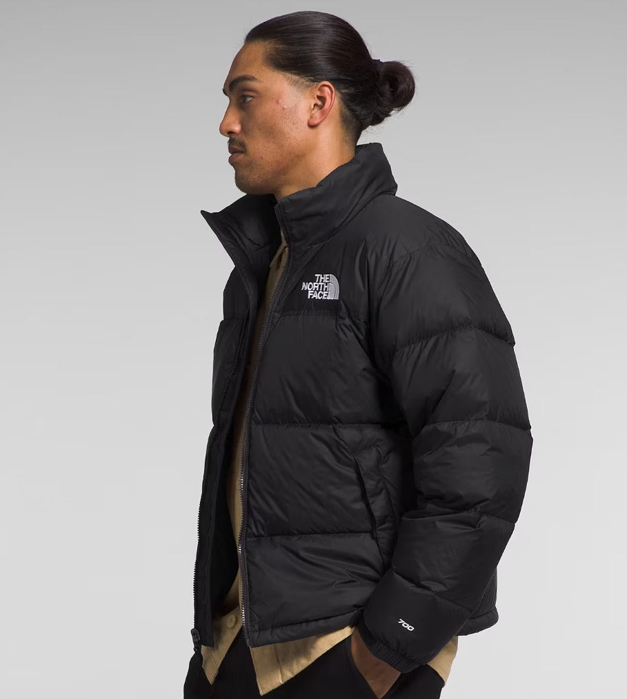 The North Face Retro Nuptse puffer jacket in black